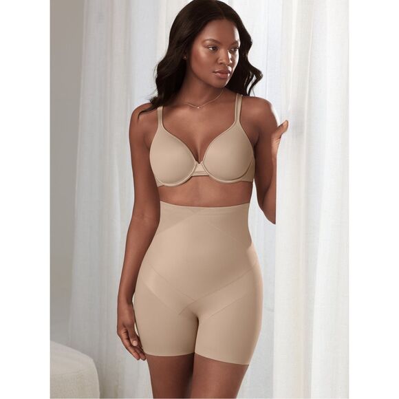 NWT Miraclesuit Women's Tummy Tuck Extra Firm High-Waist Boyshort 2416 - Picture 1 of 13